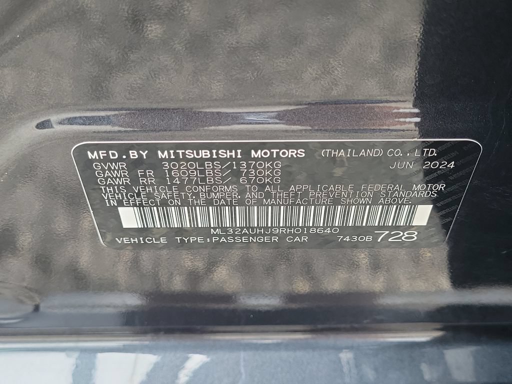 Used 2024 Mitsubishi Mirage ES FWD image 28
