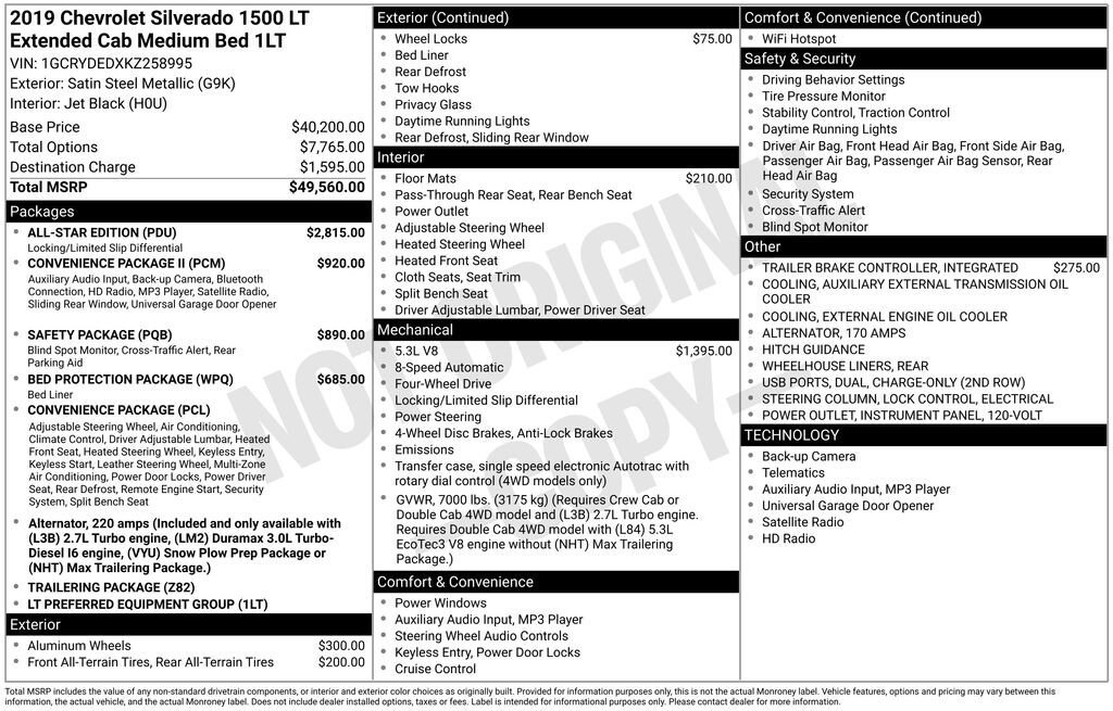 Used 2019 Chevrolet Silverado 1500 LT w/ All-Star Edition image 11