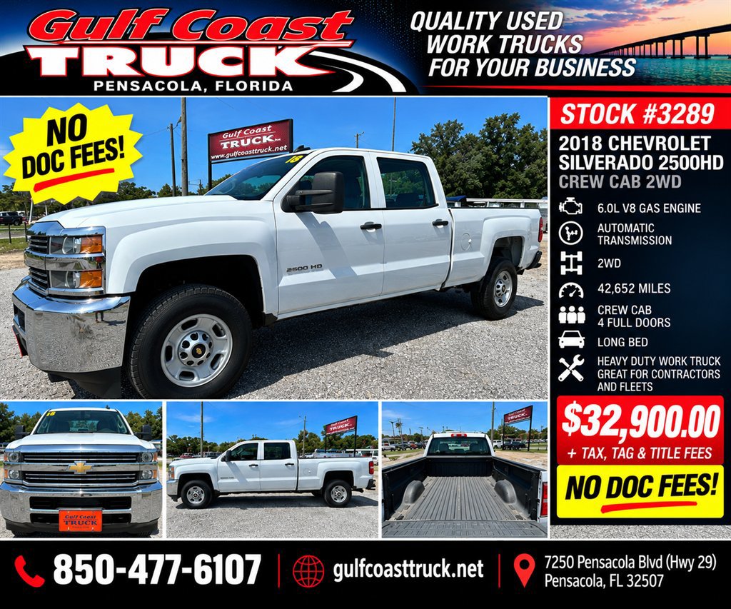 Used 2018 Chevrolet Silverado 2500 W/T RWD image 1