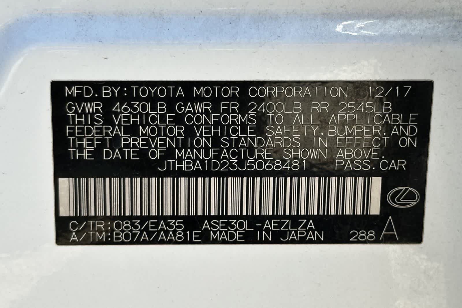 Used 2018 Lexus IS 300 F Sport RWD image 29