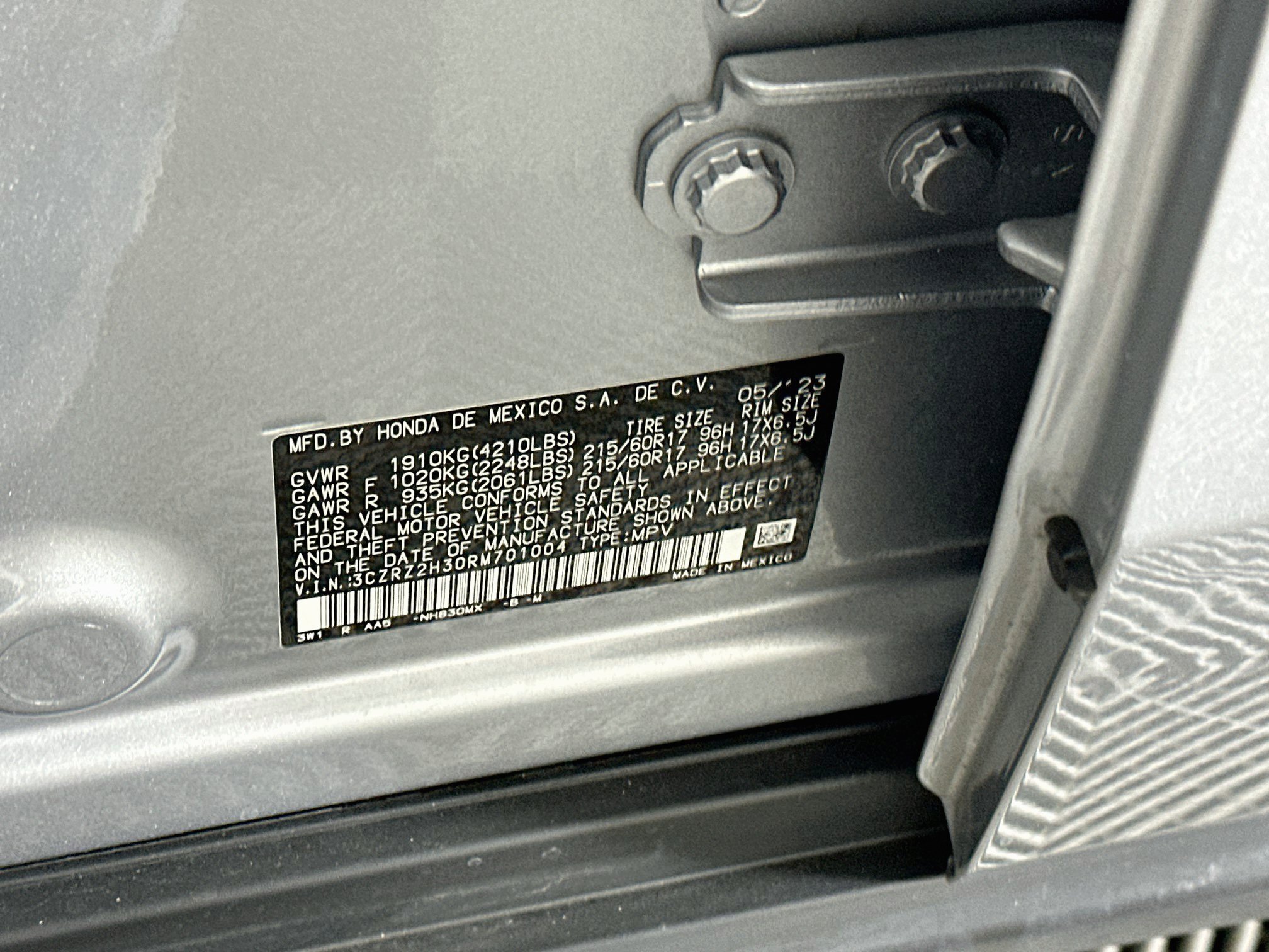 Used 2024 Honda HR-V LX image 12