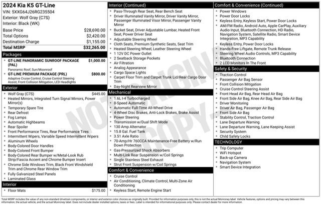 Used 2024 Kia K5 GT-Line image 15