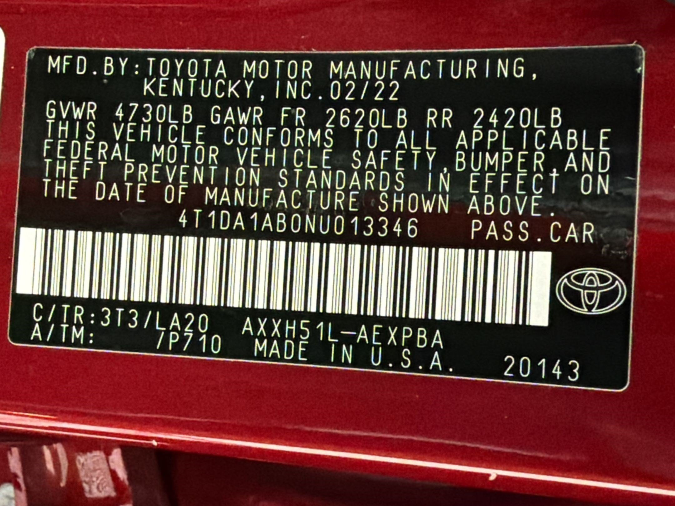 Used 2022 Toyota Avalon Limited w/ Advanced Safety Package FWD image 23
