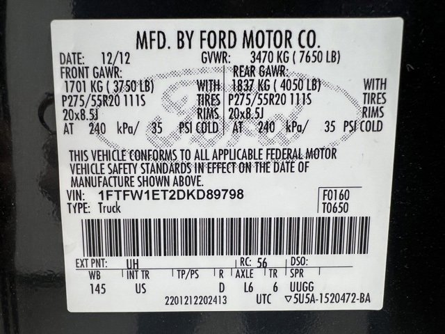 Used 2013 Ford F150 XLT w/ Luxury Equipment Group image 56