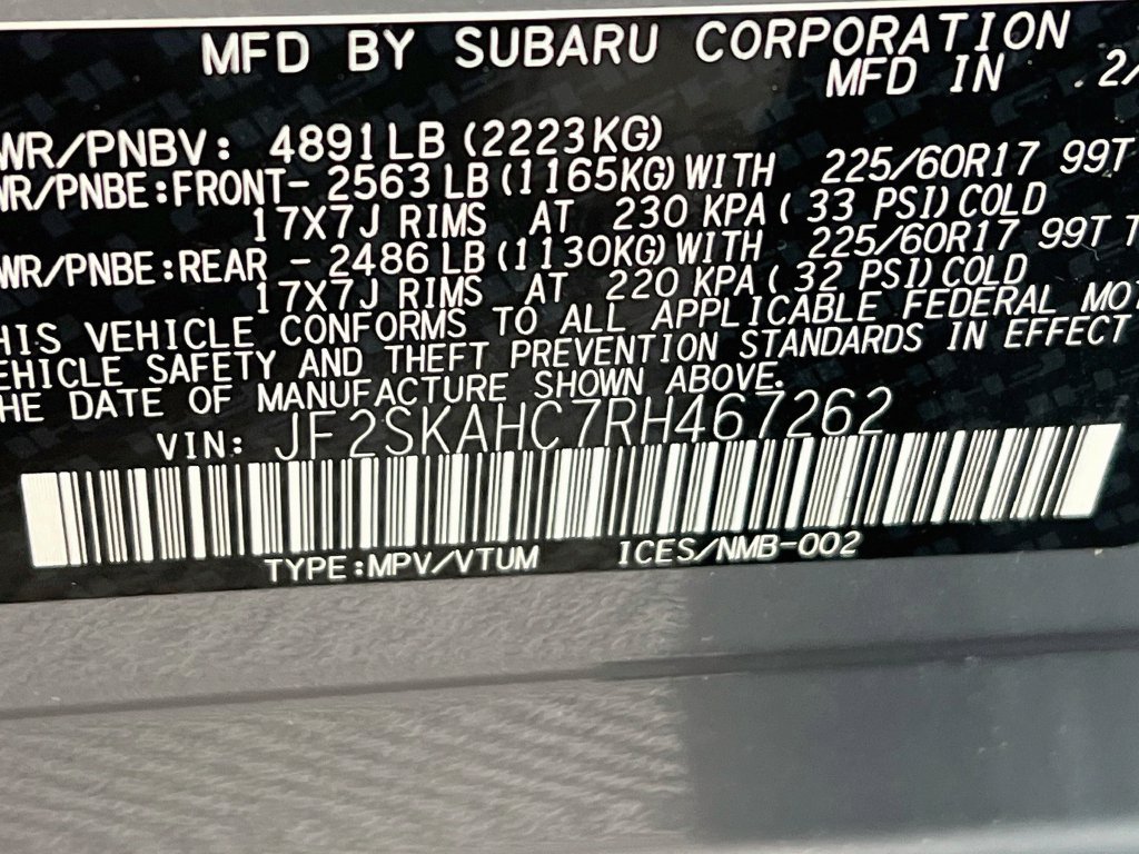 Certified 2024 Subaru Forester Wilderness AWD/4WD image 28