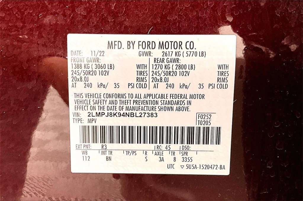 Used 2022 Lincoln Nautilus Reserve image 35