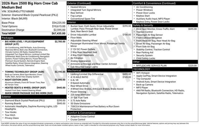 New 2026 RAM 2500 Big Horn RWD image 15