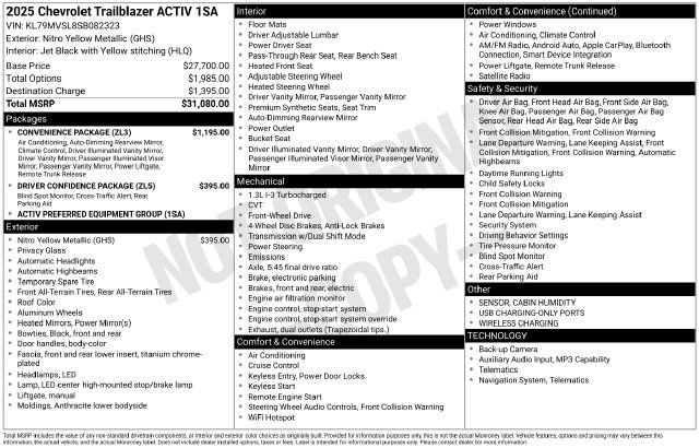 Used 2025 Chevrolet TrailBlazer ACTIV w/ Convenience Package FWD image 31
