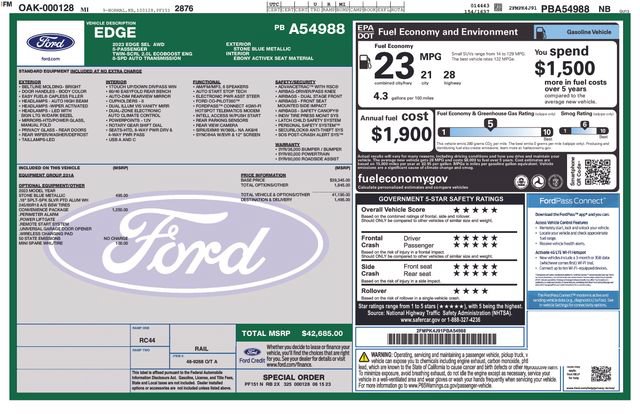 Certified 2023 Ford Edge SEL w/ Convenience Package AWD/4WD image 5