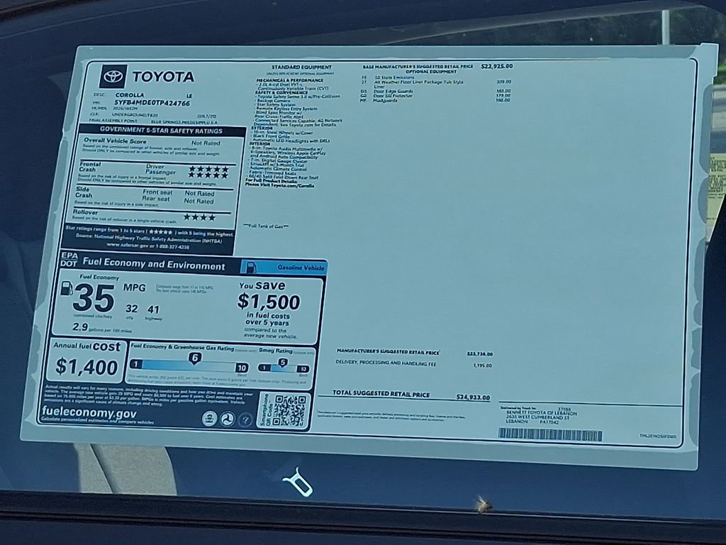 New 2026 Toyota Corolla LE image 3