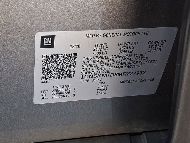 Certified 2021 Chevrolet Tahoe LT w/ LT Signature Package image 30