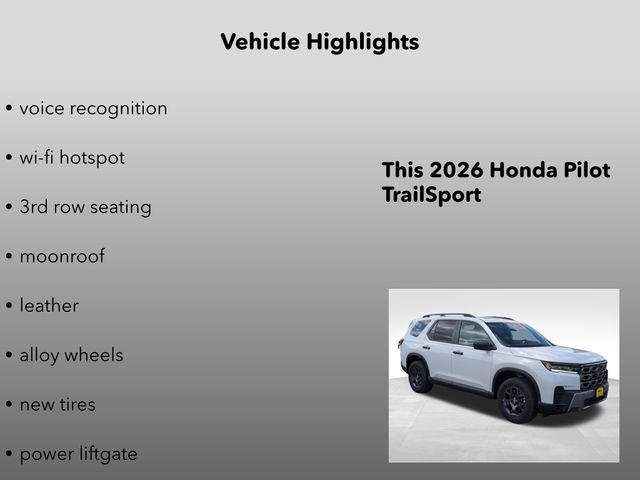 New 2026 Honda Pilot TrailSport image 15
