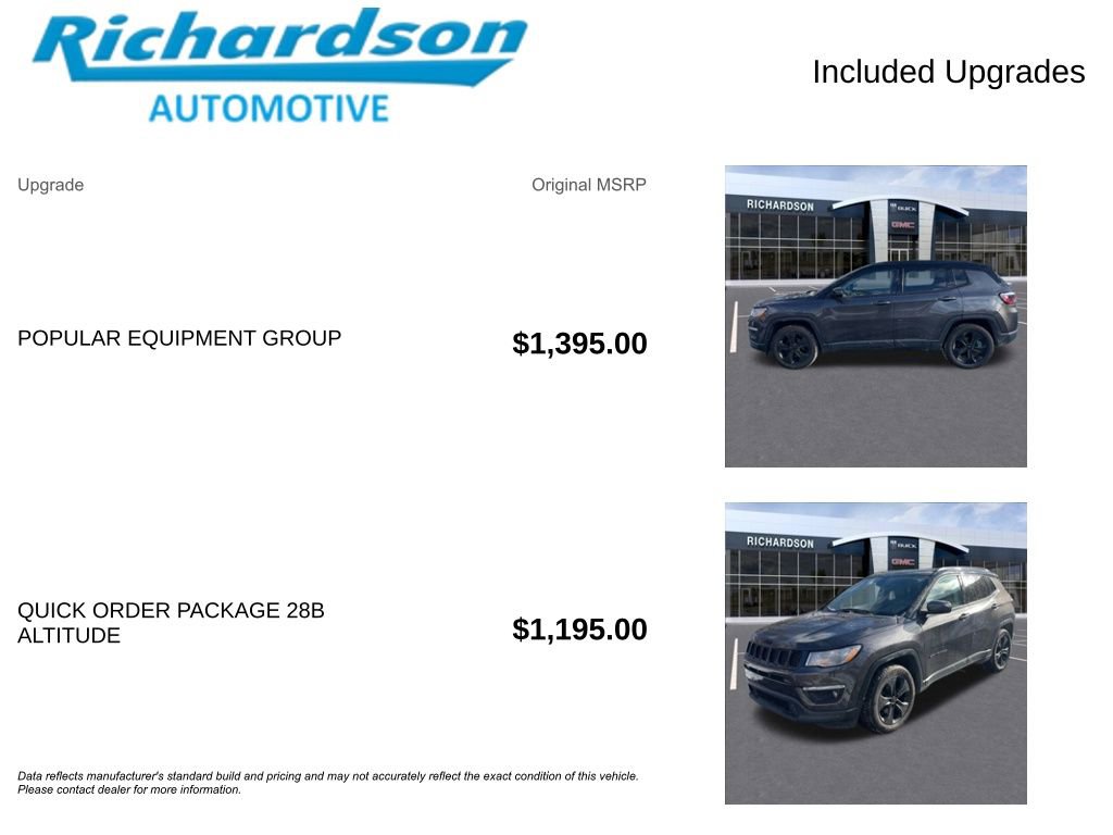 Used 2018 Jeep Compass Altitude w/ Popular Equipment Group image 6