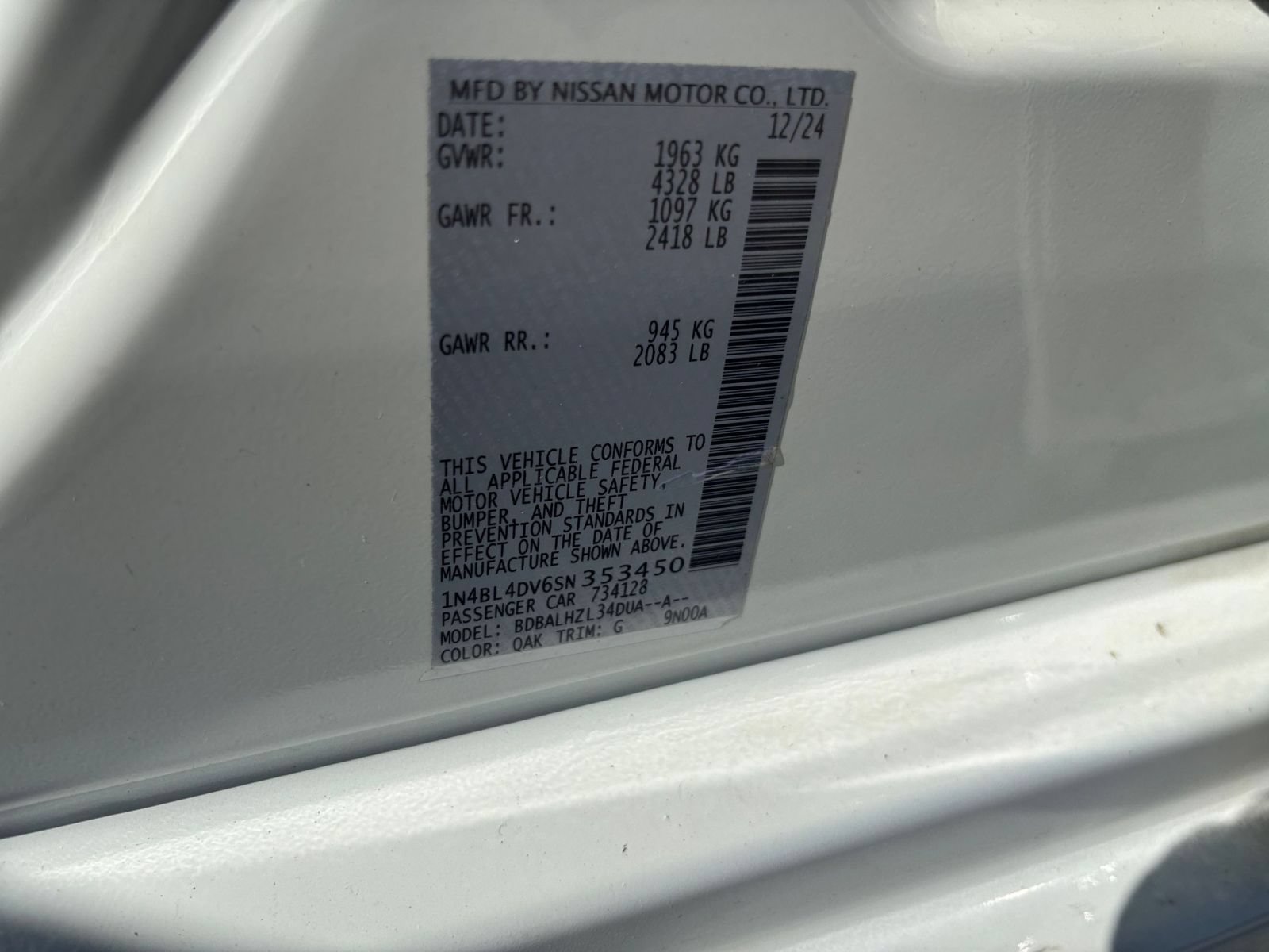 Used 2025 Nissan Altima 2.5 SV FWD image 22