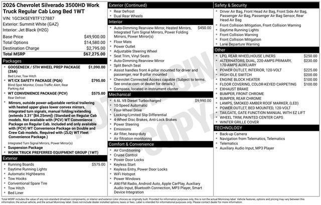 Used 2026 Chevrolet Silverado 3500 W/T AWD/4WD image 11