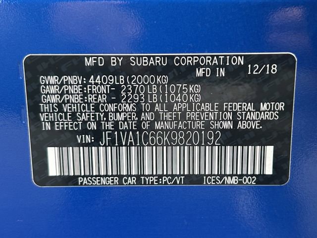 Used 2019 Subaru WRX Premium image 32