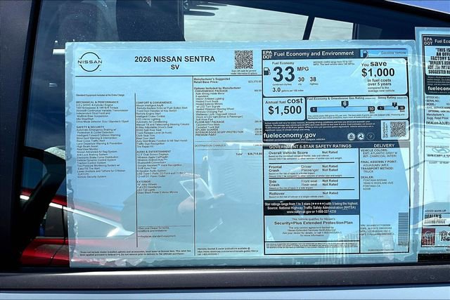 New 2026 Nissan Sentra SV image 12