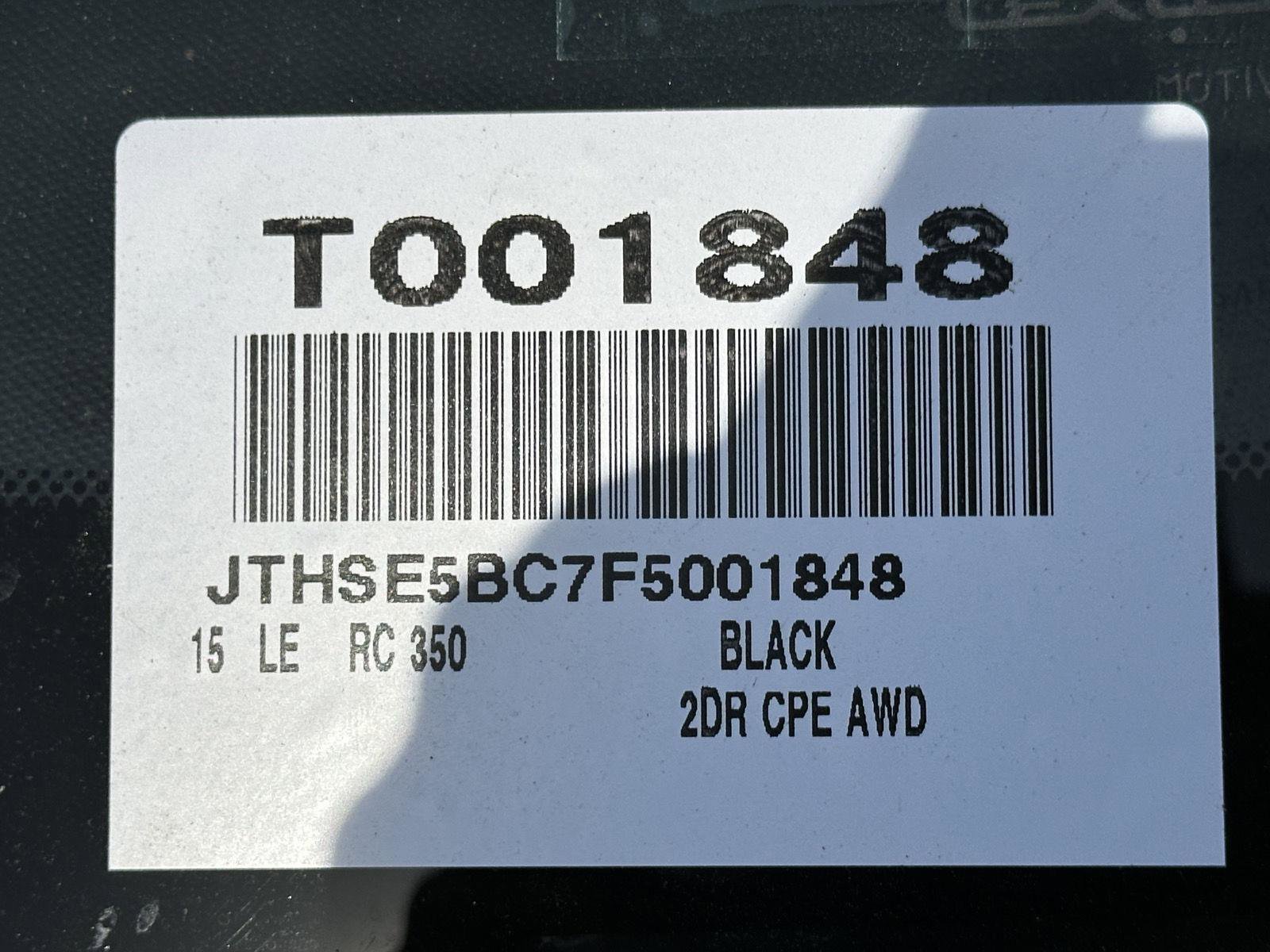 Used 2015 Lexus RC 350 AWD w/ Luxury Package image 15