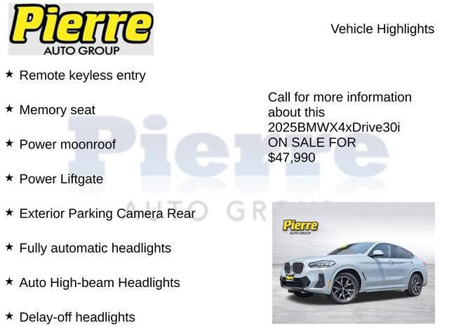 Used 2025 BMW X4 xDrive30i w/ Premium Package AWD/4WD image 15