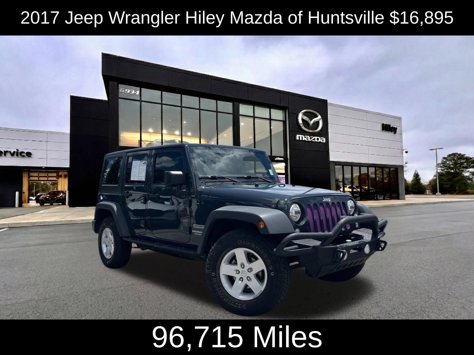 Used 2017 Jeep Wrangler Unlimited Sport w/ Quick Order Package 24S AWD/4WD 360° Tour