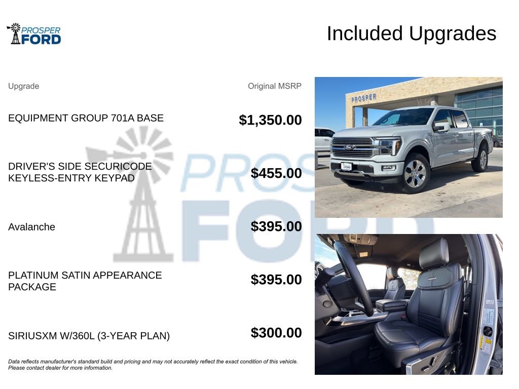 New 2026 Ford F150 Platinum w/ Equipment Group 700A Standard image 44