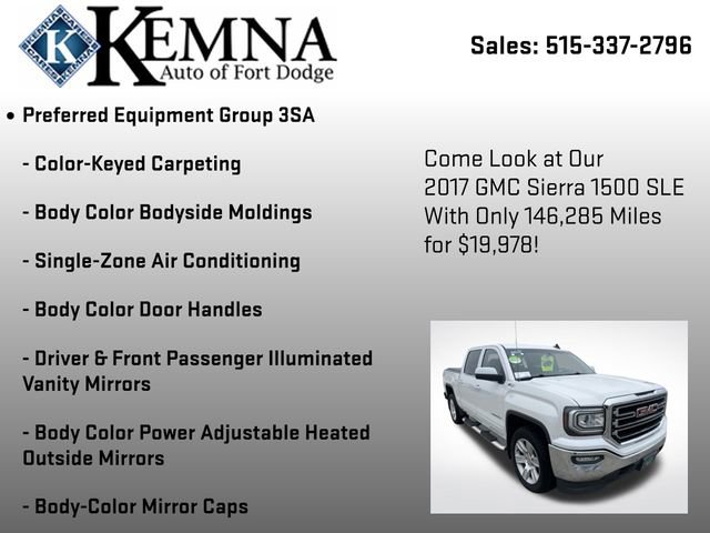 Used 2017 GMC Sierra 1500 SLE w/ SLE Value Package image 13