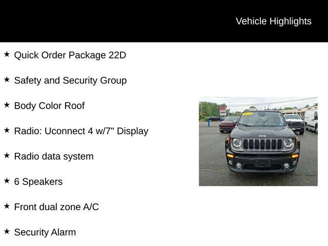 Used 2020 Jeep Renegade Limited w/ Safety and Security Group AWD/4WD image 12