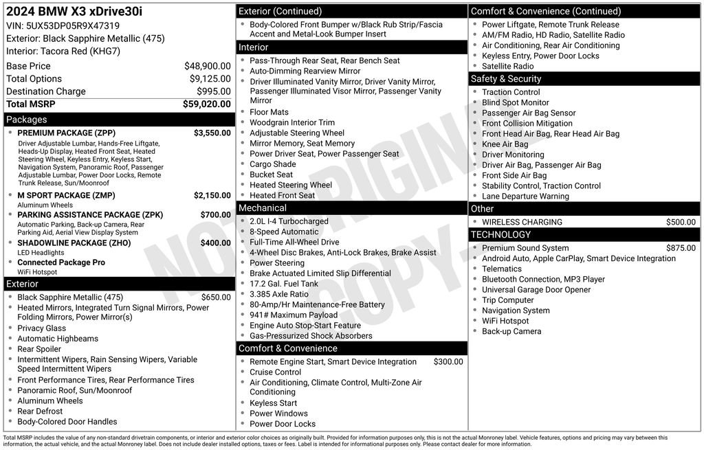 Used 2024 BMW X3 xDrive30i w/ Premium Package image 5