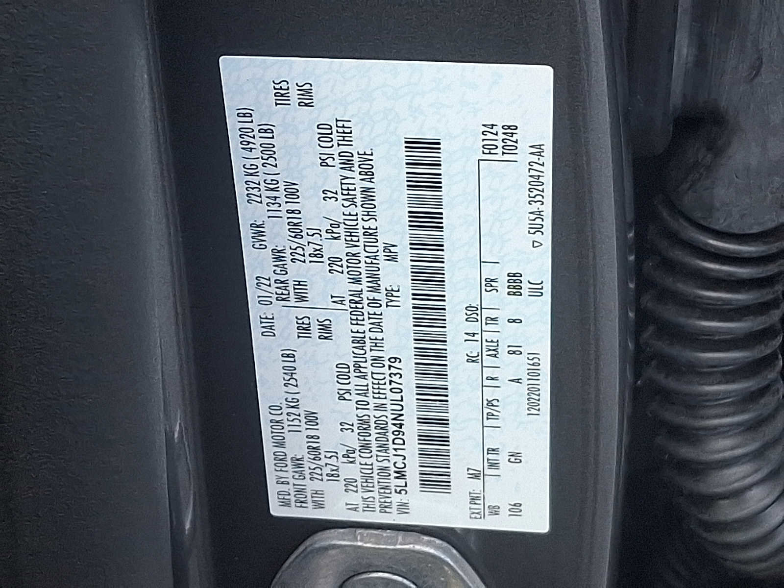 Used 2022 Lincoln Corsair Standard w/ Equipment Group 101A image 27