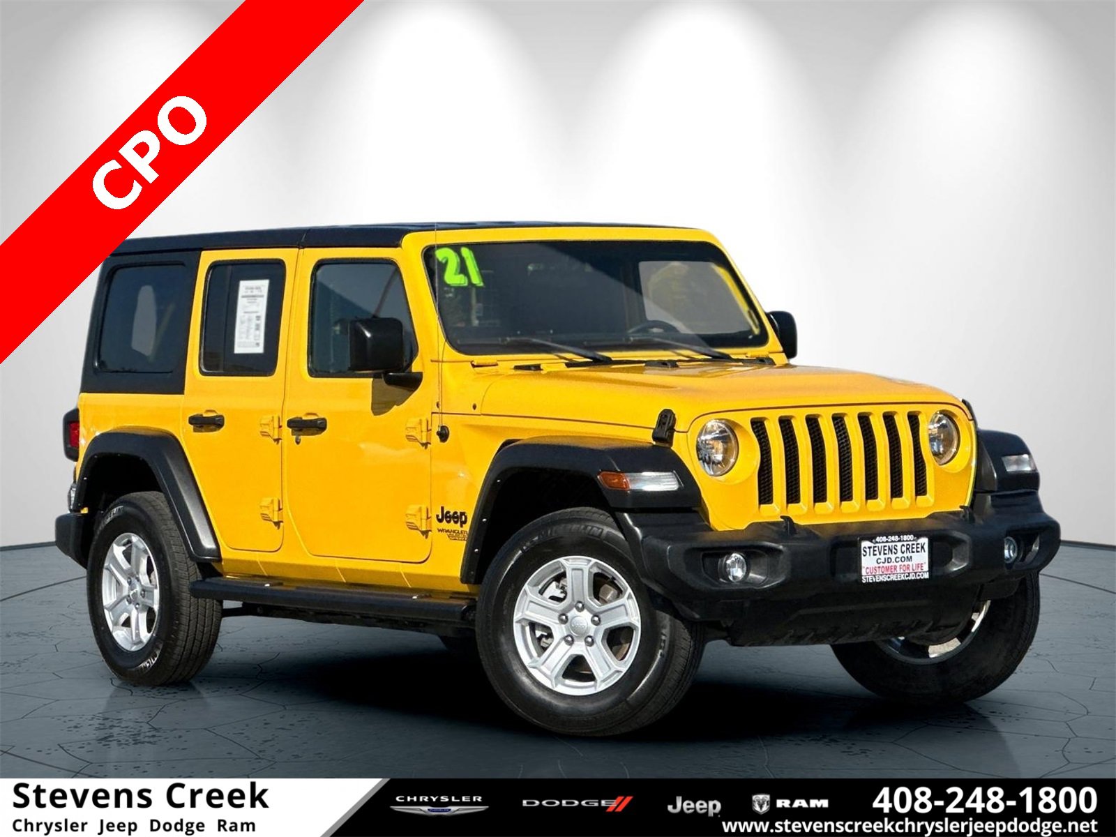 Certified 2021 Jeep Wrangler Unlimited Sport