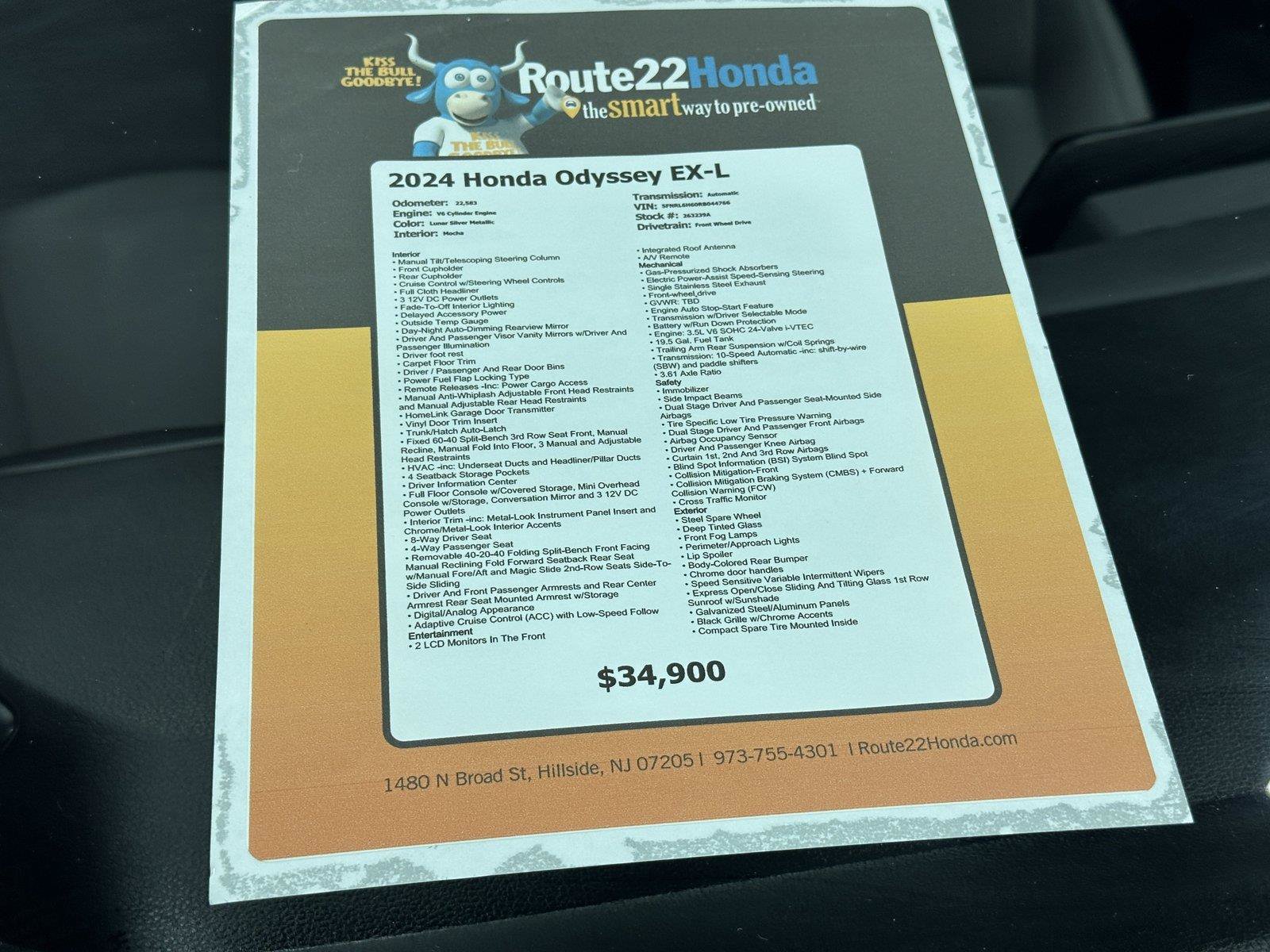 Used 2024 Honda Odyssey EX-L image 37
