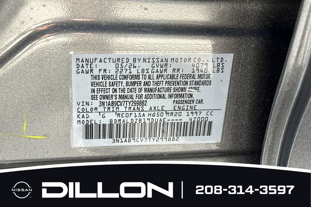 New 2026 Nissan Sentra SV w/ SV Convenience Package FWD image 30