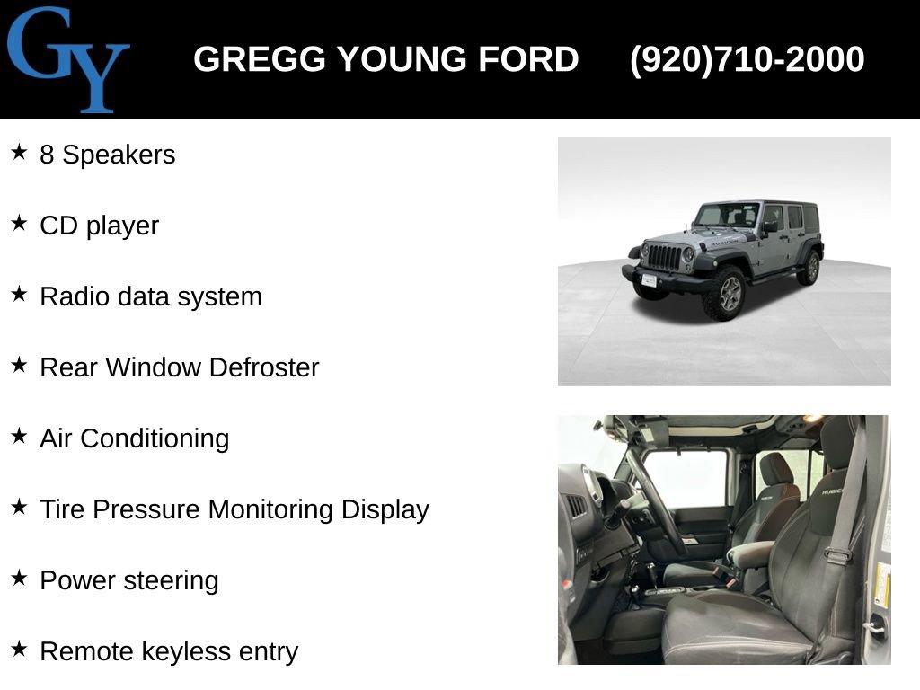 Used 2016 Jeep Wrangler Unlimited Rubicon w/ Connectivity Group image 19