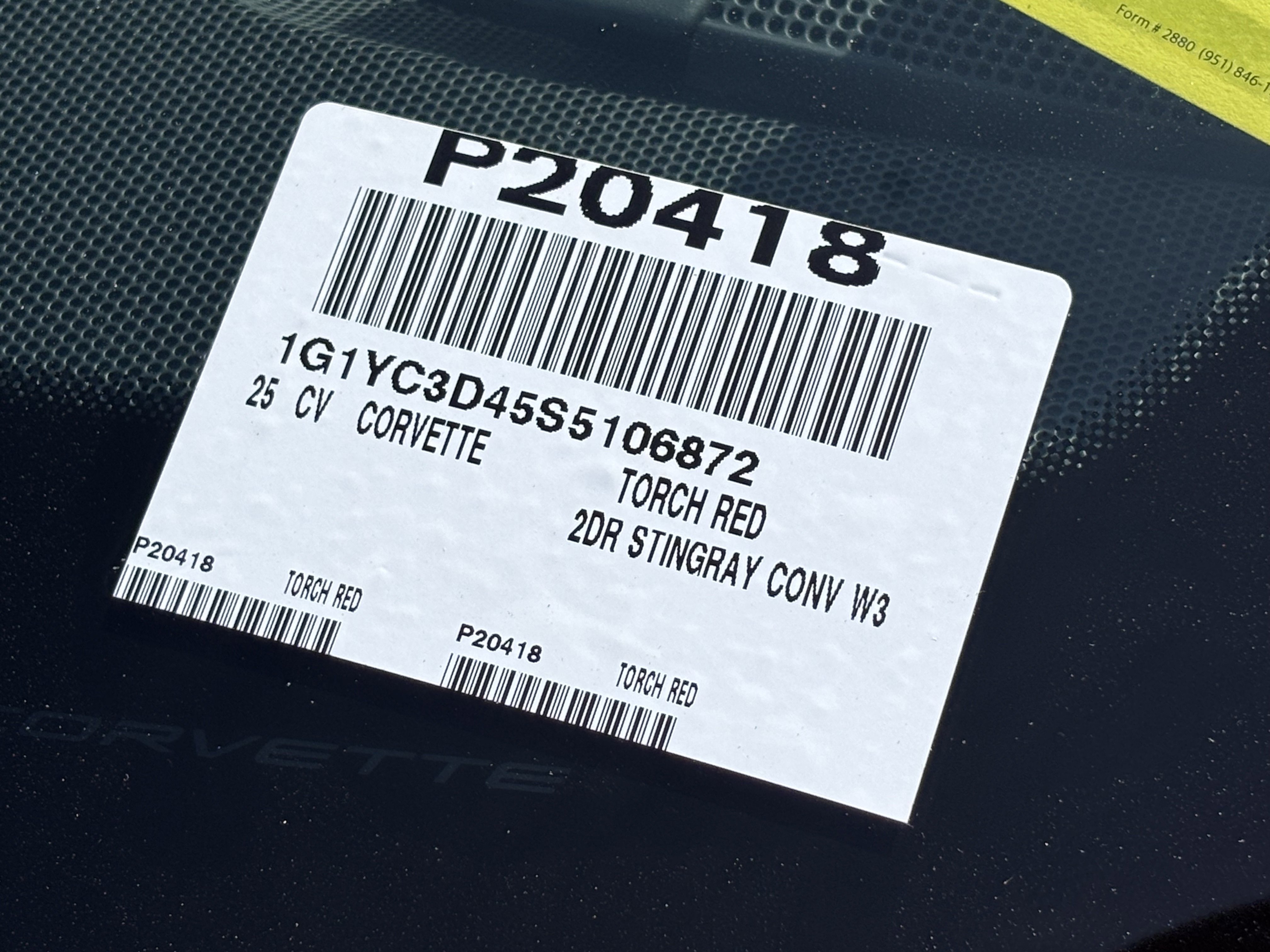 Used 2025 Chevrolet Corvette Stingray Premium Conv w/ 3LT RWD image 35