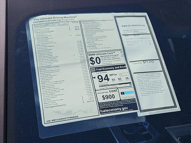 New 2026 BMW i4 xDrive40i w/ Premium Package AWD/4WD image 18