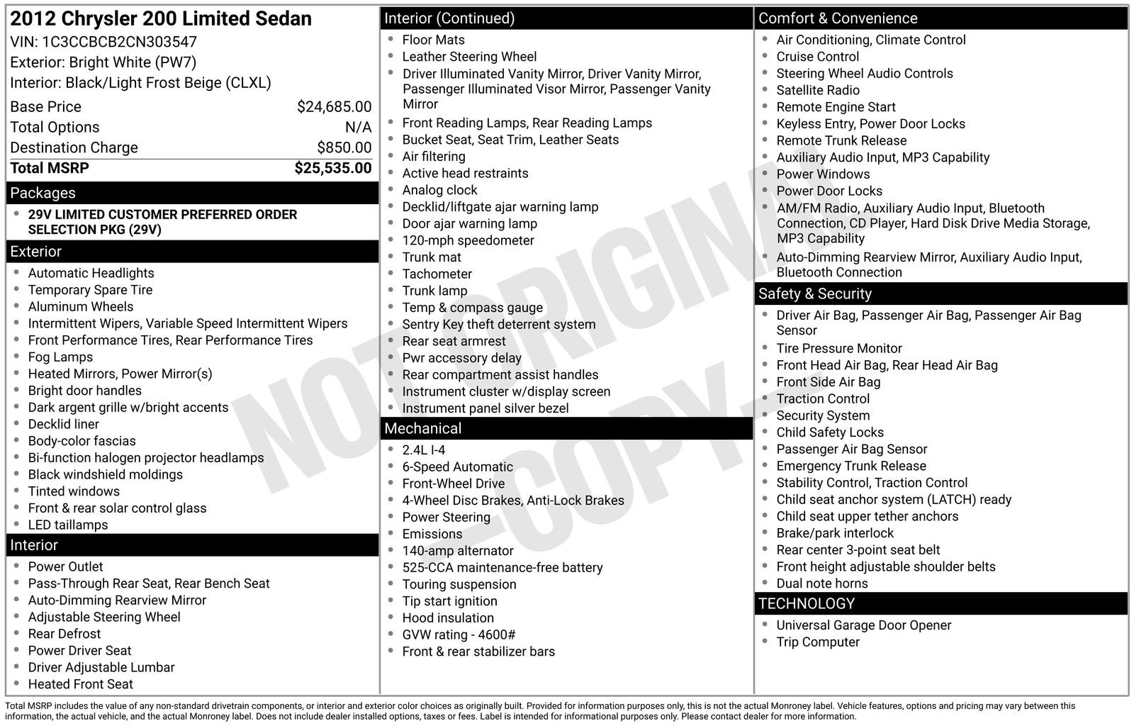 Used 2012 Chrysler 200 Limited image 32