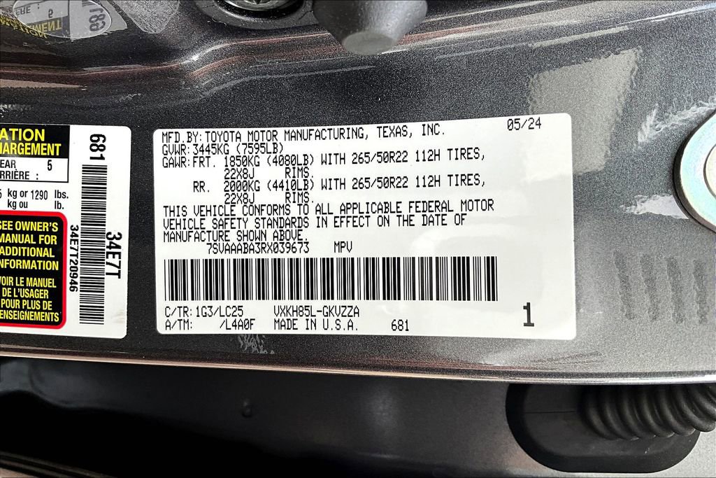 Used 2024 Toyota Sequoia Capstone image 37
