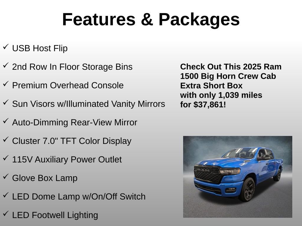 Used 2025 RAM 1500 Big Horn AWD/4WD image 21