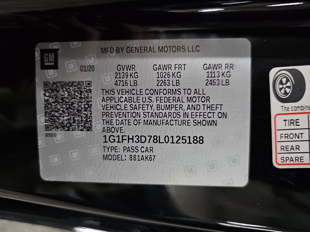 Used 2020 Chevrolet Camaro SS RWD image 22