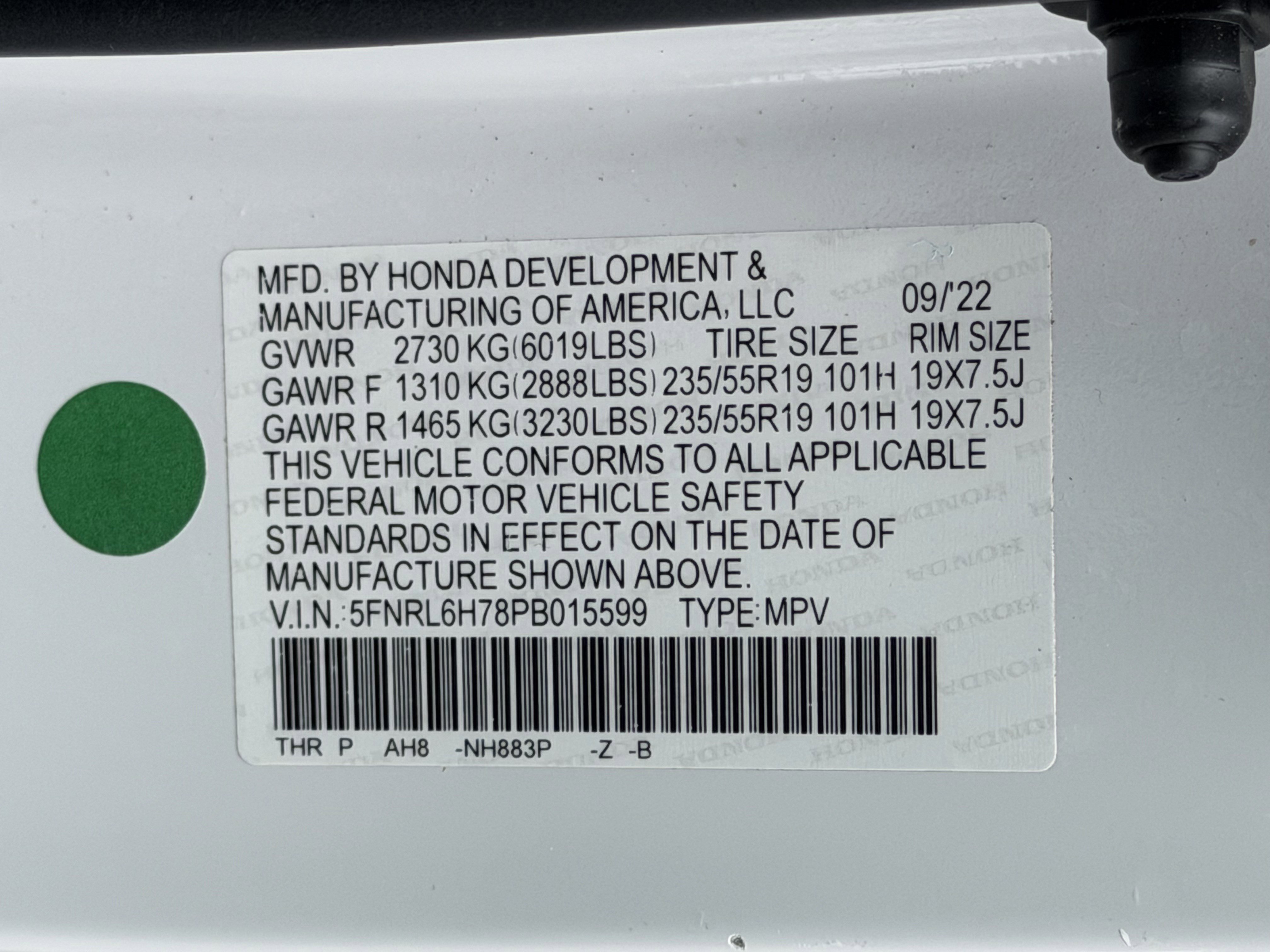 Certified 2023 Honda Odyssey Sport image 27