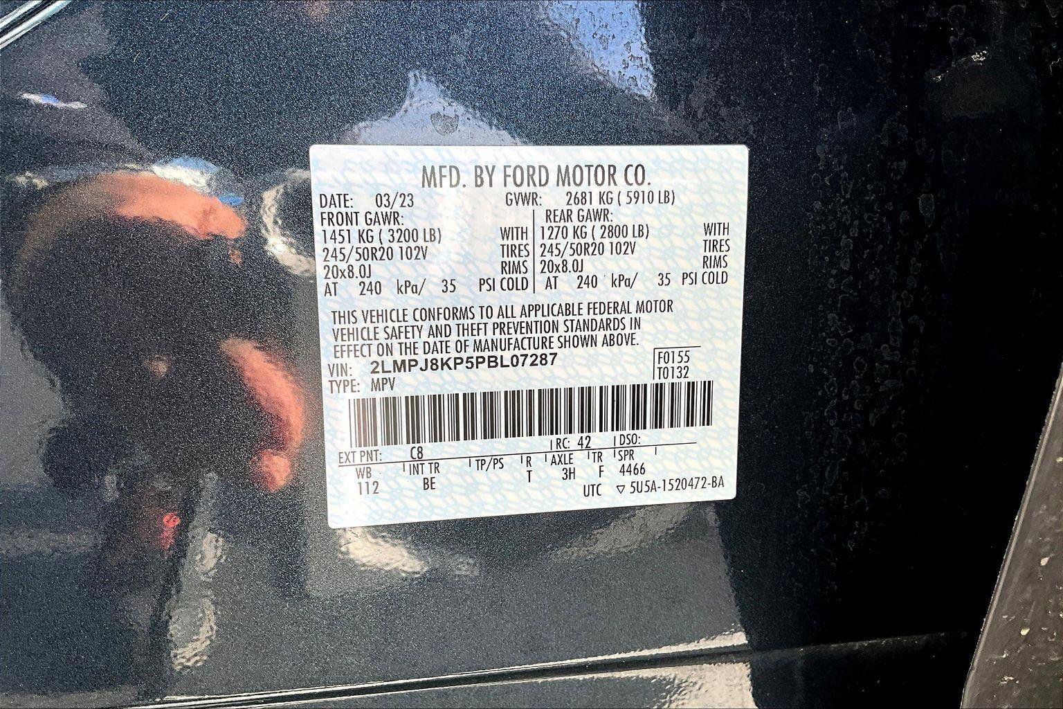 Used 2023 Lincoln Nautilus Reserve w/ Equipment Group 201A image 33