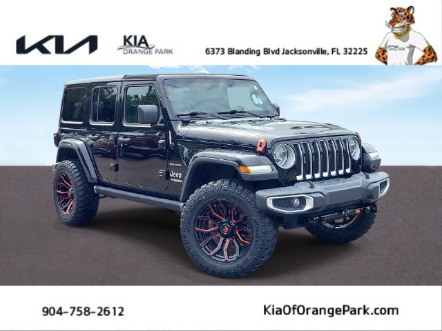 Used 2019 Jeep Wrangler Unlimited Sahara w/ Uconnect 4C Nav & Sound Group AWD/4WD image 1