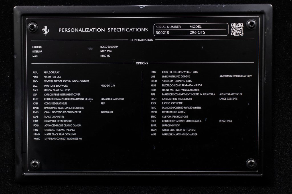 Certified 2024 Ferrari 296 GTS image 58