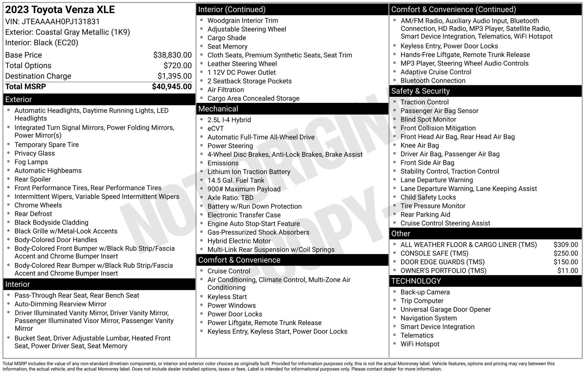 Used 2023 Toyota Venza XLE image 24