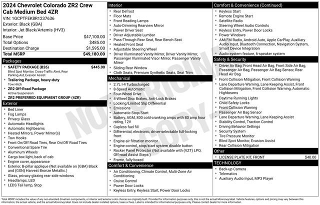 Used 2024 Chevrolet Colorado ZR2 w/ Safety Package image 28