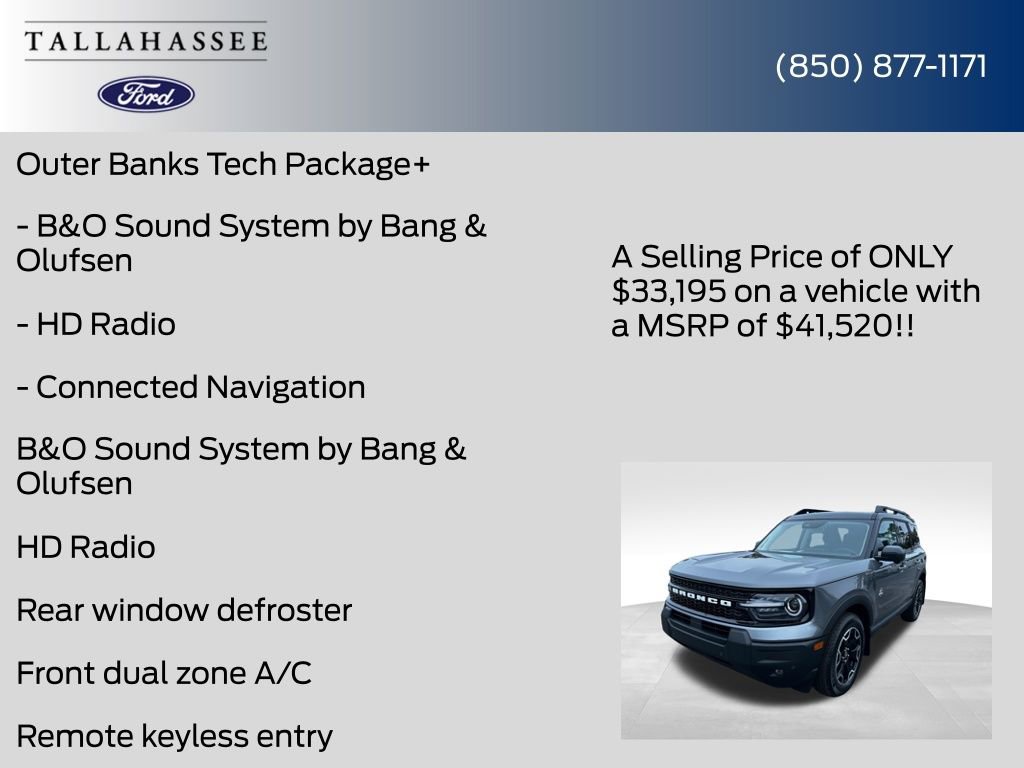 New 2025 Ford Bronco Sport Outer Banks w/ Outer Banks Tech Package+ AWD/4WD image 12