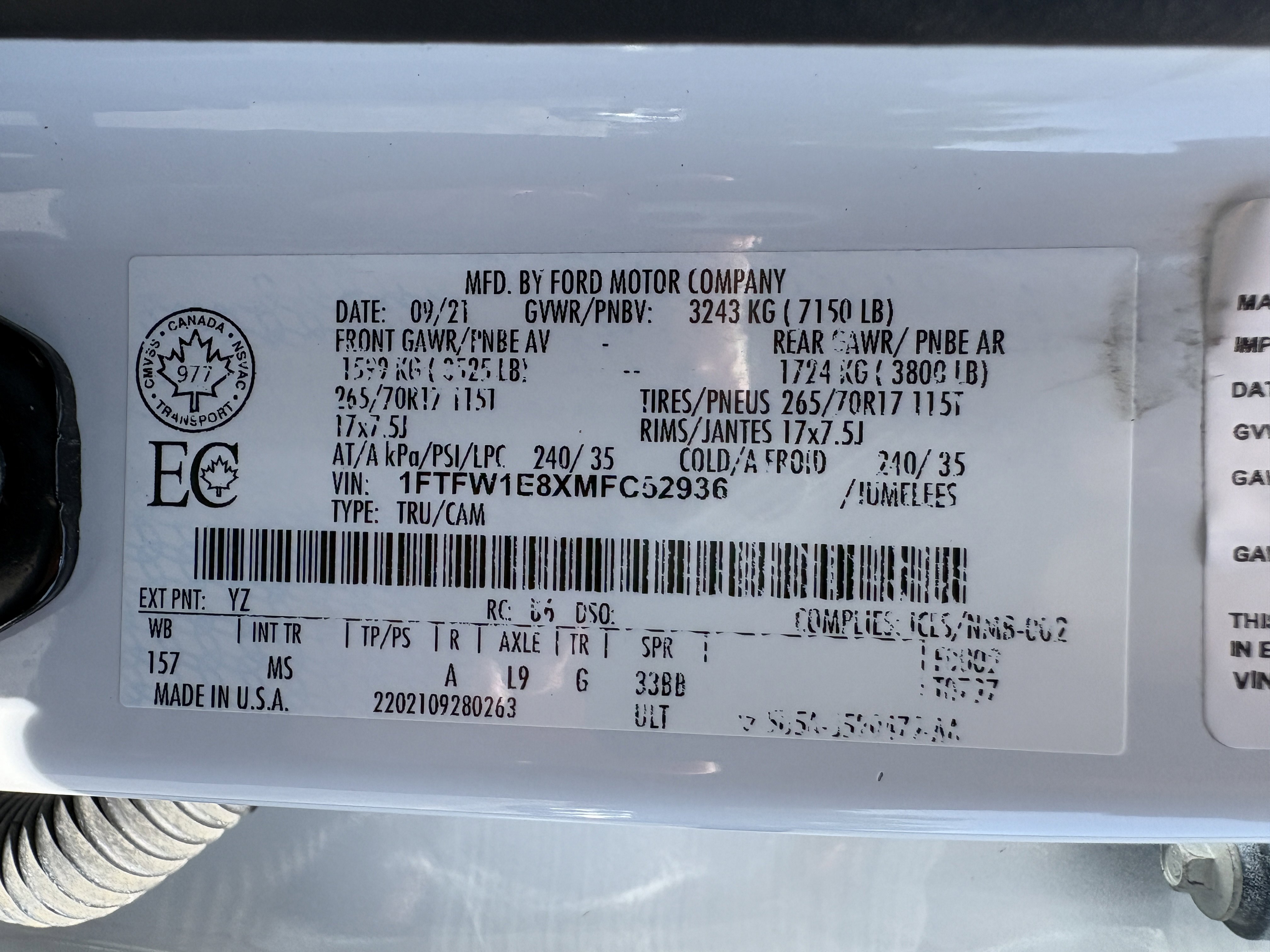 Used 2021 Ford F150 XLT AWD/4WD image 35