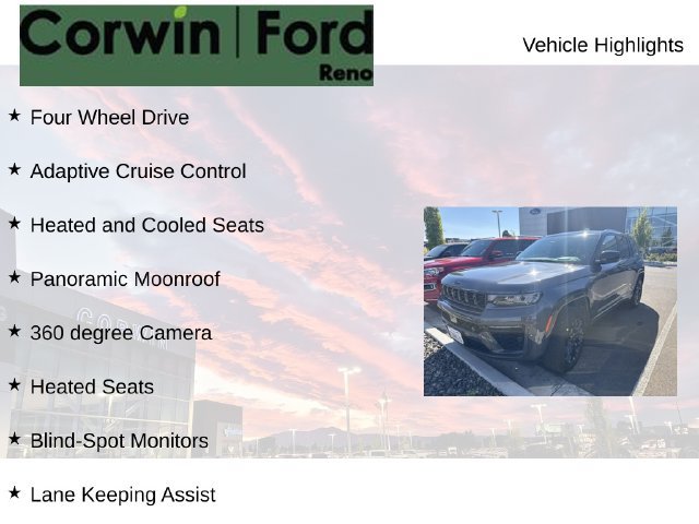 Used 2026 Jeep Grand Cherokee Summit w/ Obsidian Package AWD/4WD image 8