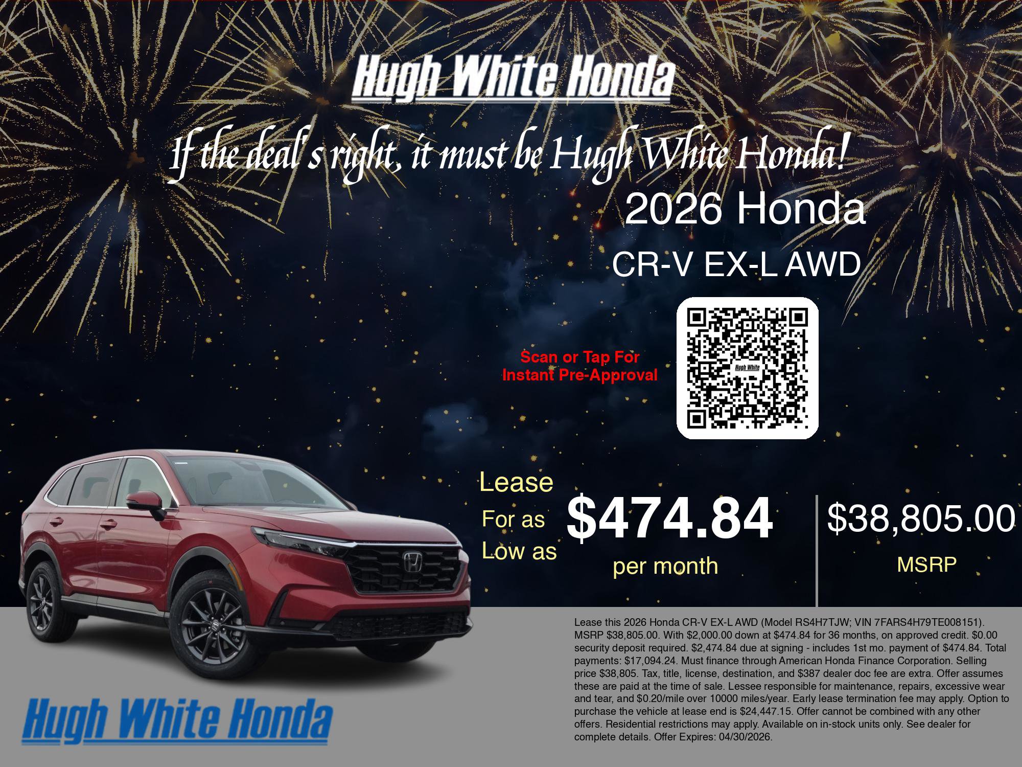 New 2026 Honda CR-V EX-L image 3