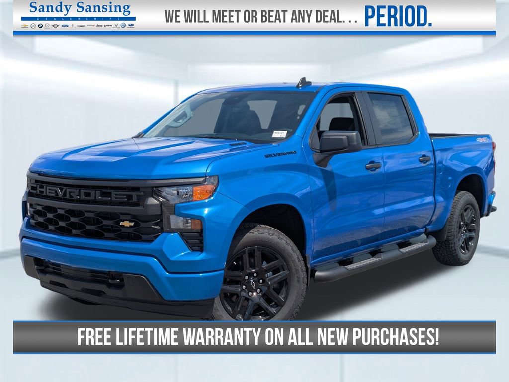 New 2025 Chevrolet Silverado 1500 Custom w/ Turbomax Blackout Package